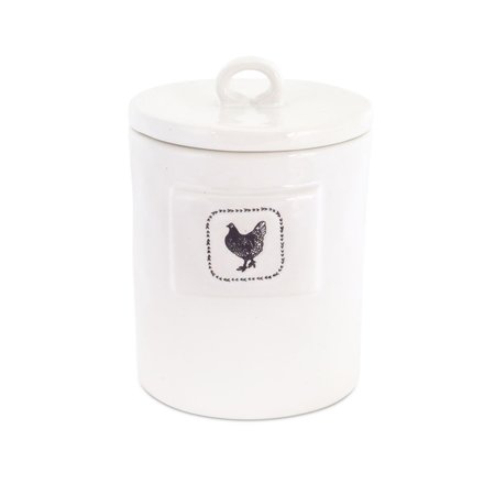 MELROSE INTERNATIONAL Melrose International 74544DS 6.5 x 4.5 in. Stoneware Chicken Canister - Set of 4 74544